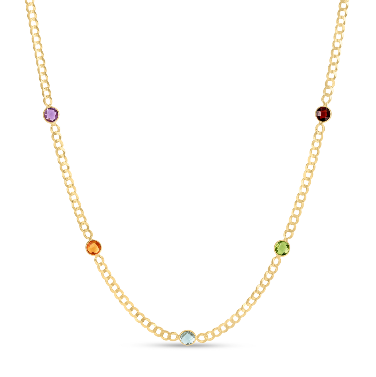 Gemstone Cuban Chain