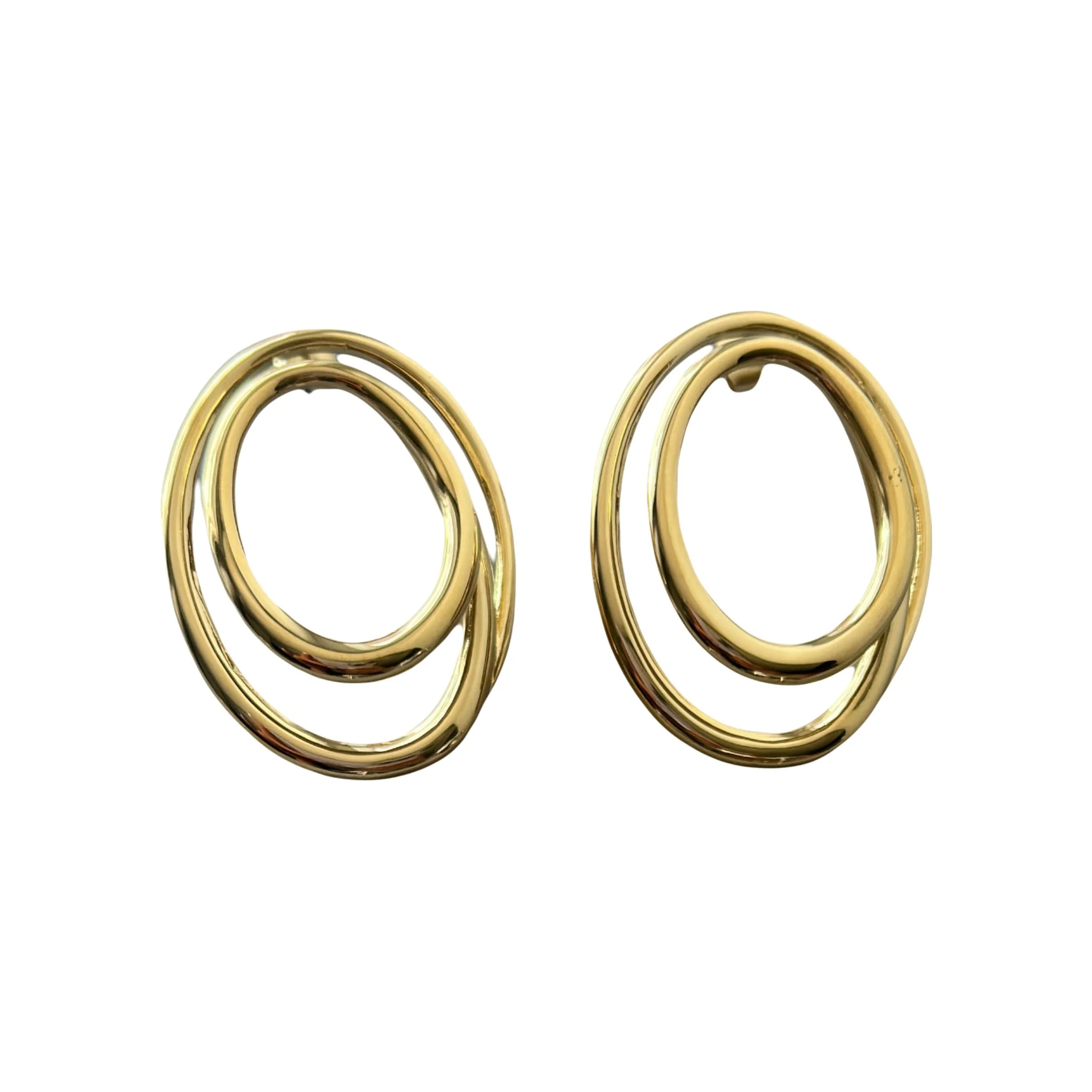 Oval Spiral Earrings