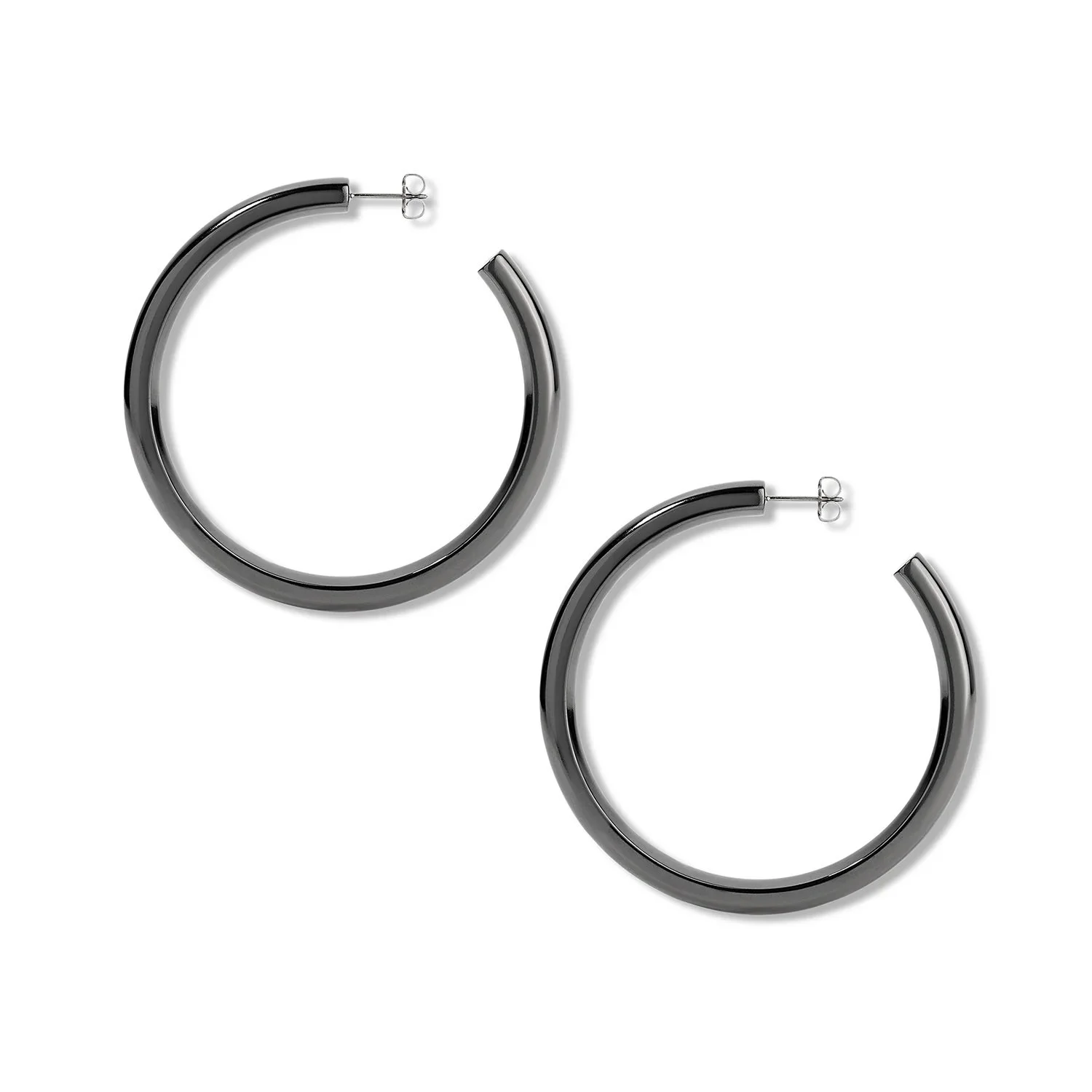 Gunmetal Hoops