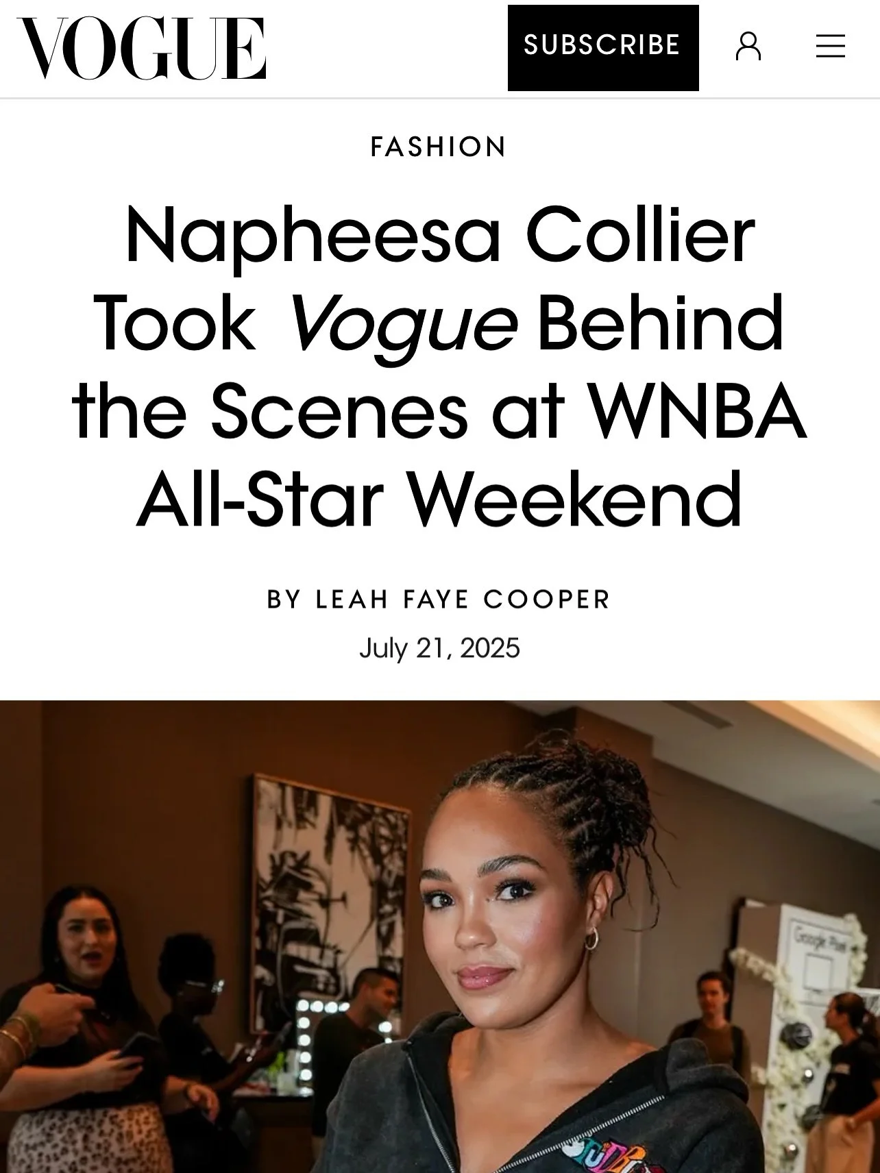 VISION TO VOGUE 

I&rsquo;m truly humbled and grateful to see my name featured in such an iconic magazine&mdash;it&rsquo;s a dream come true! This wouldn&rsquo;t have been possible without the incredible vision of stylist @kimberlysteward , and of co