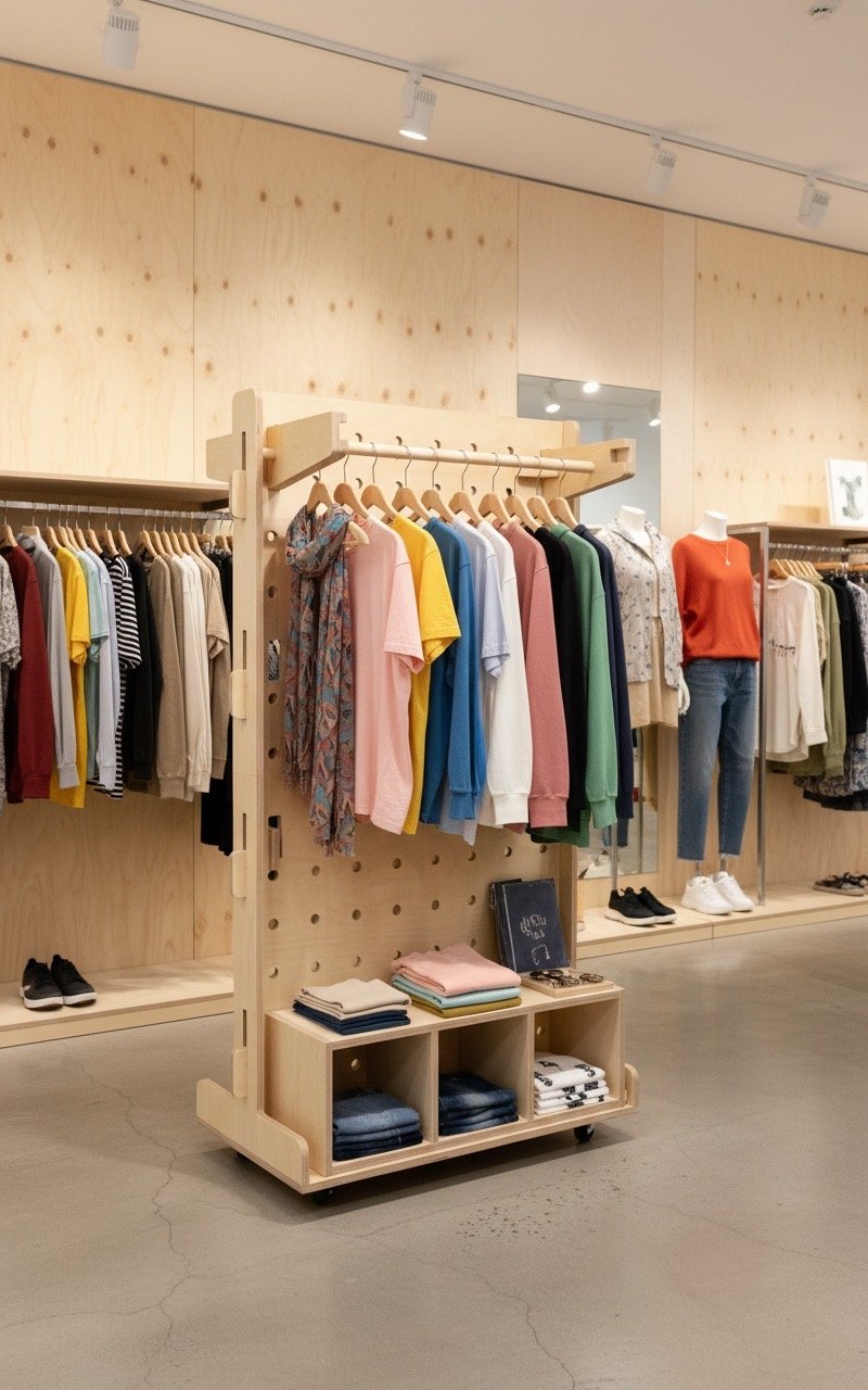 pegboard display on wheels in canada (Copy)