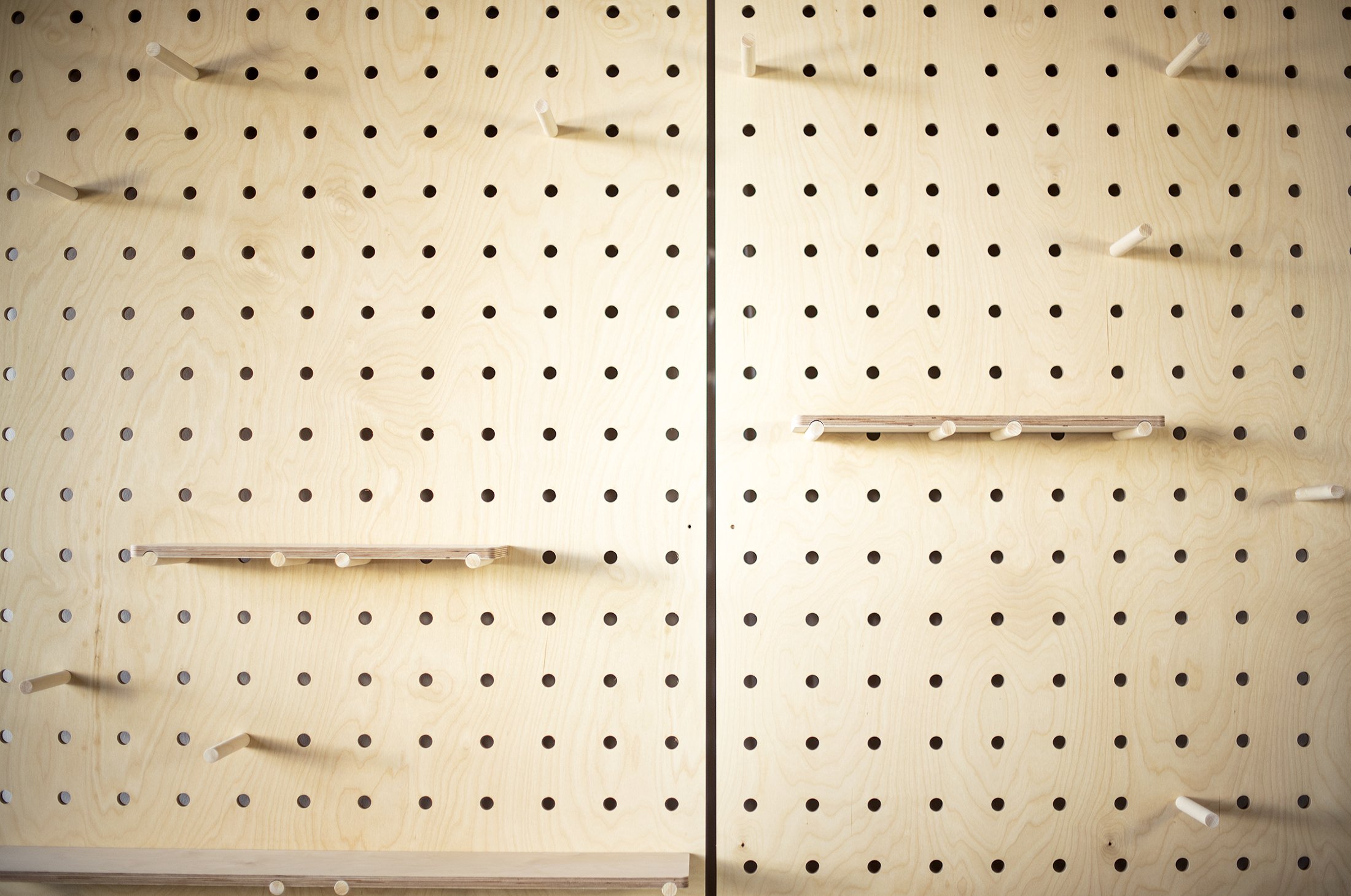 wood pegboard for retail store canada