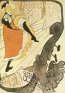 “Jane Avril” (1893) by Henri de Toulouse-Lautrec (French, Albi 1864–1901 Saint-André-du-Bois), via The Metropolitan Museum of Art is licensed under CC0 1.0