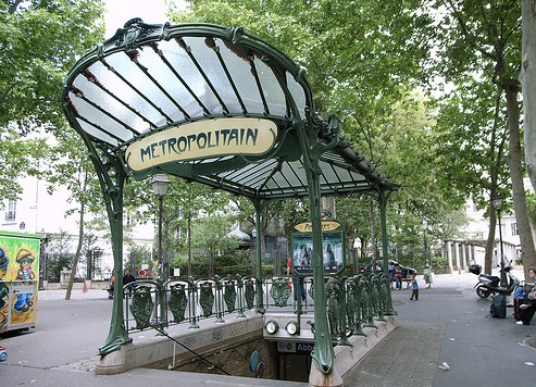 The metro stop at Abbesses