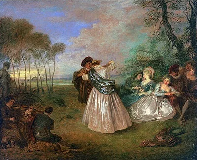 Jean-Antoine Watteau, le Contredanse (1716-1719)