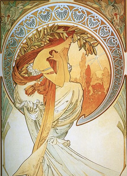 Alphonse Mucha (1860-1939), Poetry (1898) 
