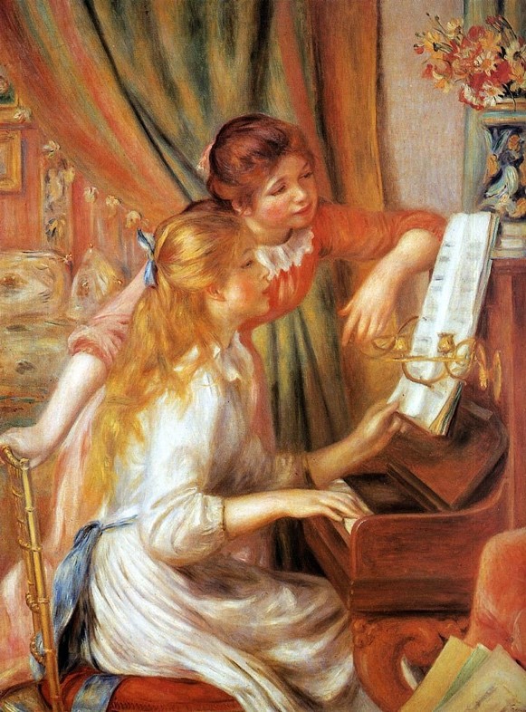 Pierre-Auguste Renoir (1841-1919), Young Girls at the Piano , ca. 1882