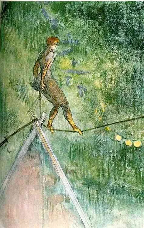 Henri de Toulouse-Lautrec (1864-1901), The Tightrope Walker (1896)