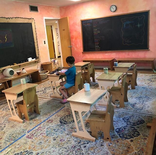 How we prepare. Building desks.