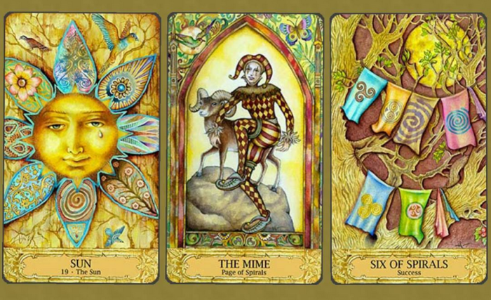 a reading from the Chrysalis Tarot; lovely as this was, we did not vibe at all