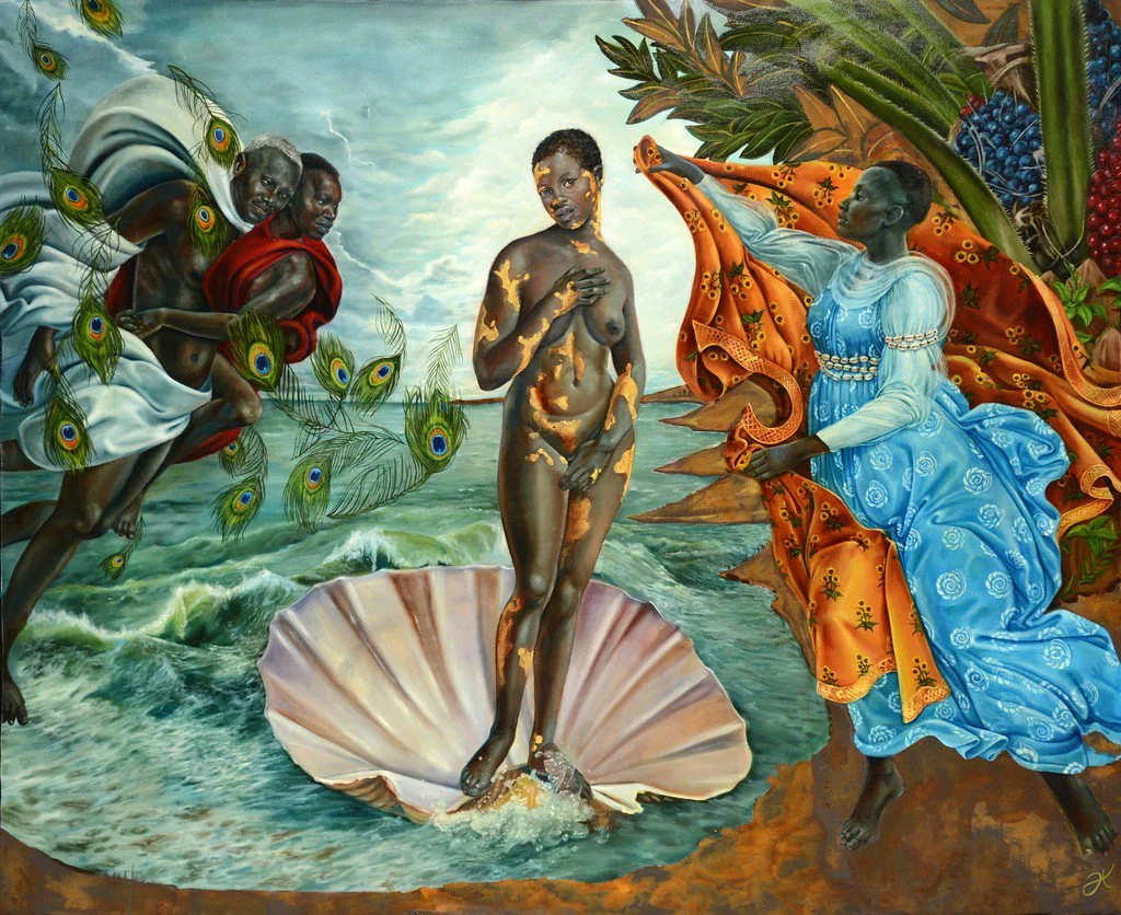 Harmonia Rosales, Birth of Oshun, 2017, from a series of works 'Black Imaginary to Counter Hegemony (B.I.T.C.H.)'