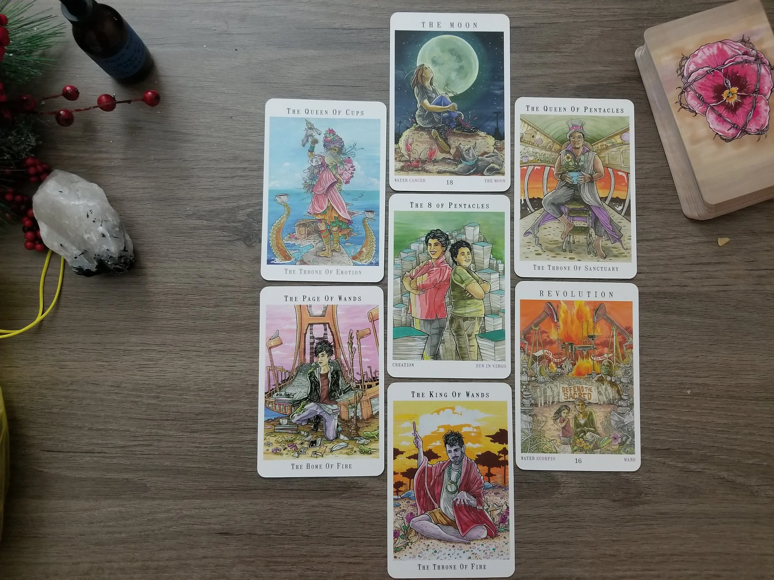 full moon reading with the Next World Tarot