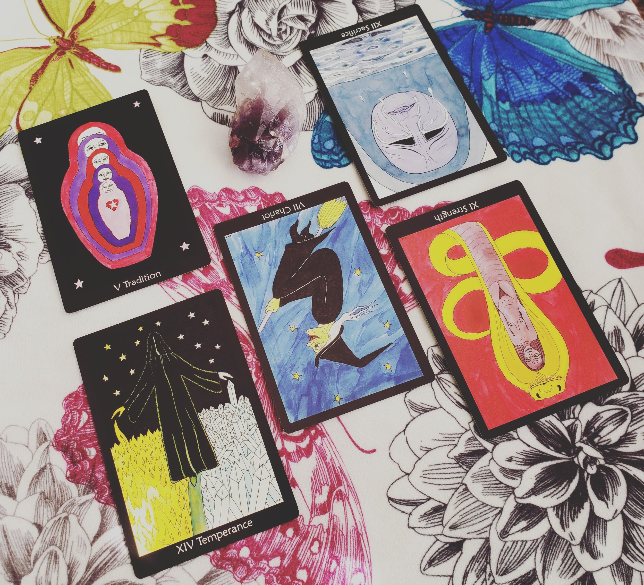 New Moon in Pisces reading with the Tarot of the Crone