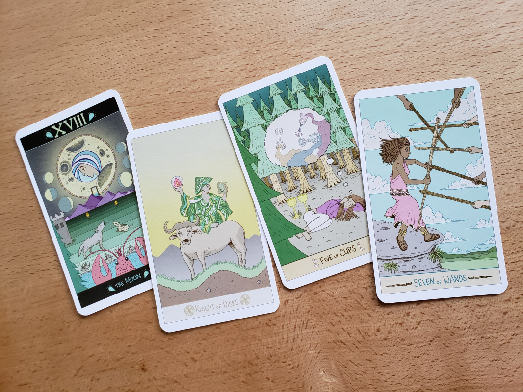 I adore the Moon card here in particular, but really all the cards in this deck are so lovely.
