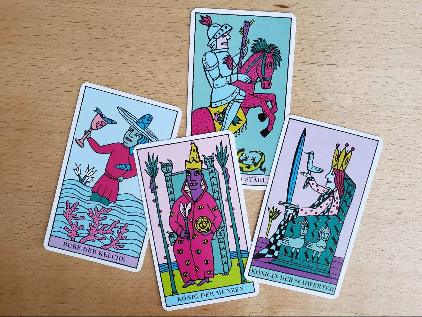 Court Cards from the Kitty Kahane Tarot