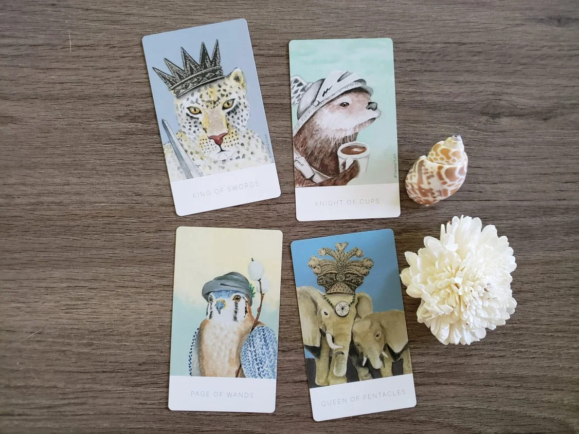 Court Cards from the White Sage Tarot