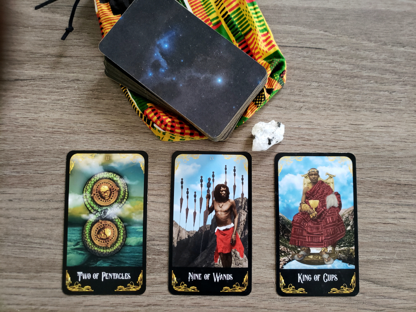 reading from the Afro Tarot