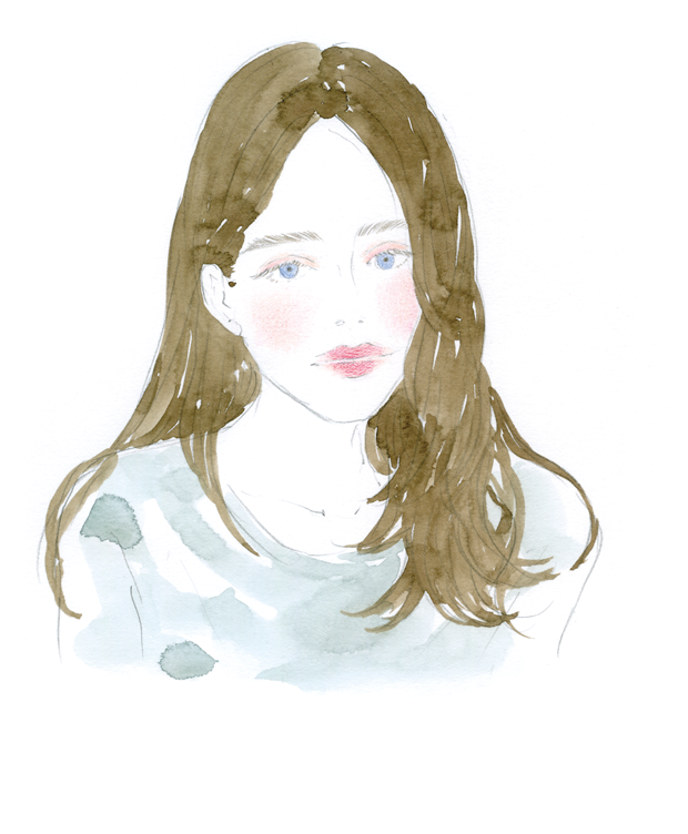 Client Work for ONLY MINERALS CATALOG Tied up with Shinobu Igari (Makeup artist) Illustration by Yuriko Oyama