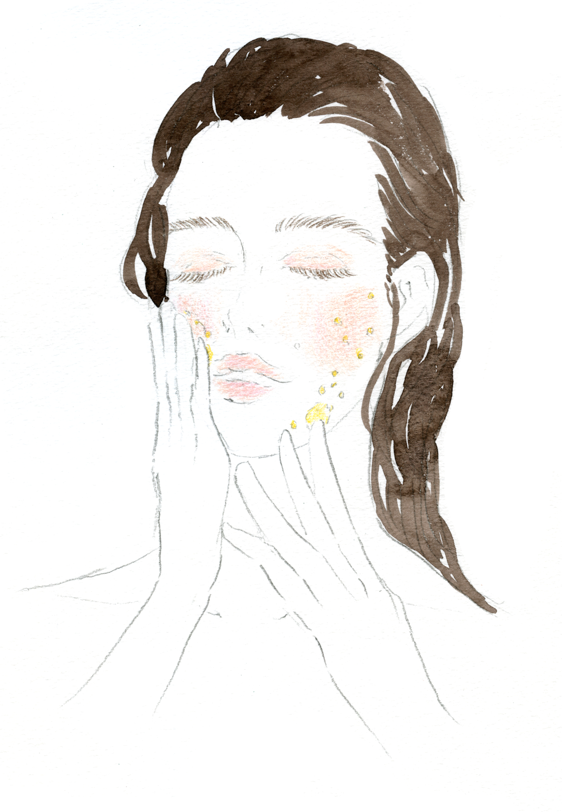  コスメブランド「 草花木果 」2018年冬号 会報誌のイラストを制作させていただきました。  Commercial Illustration for cosmetic brand “ Sokamocka ” Winter, 2018. 