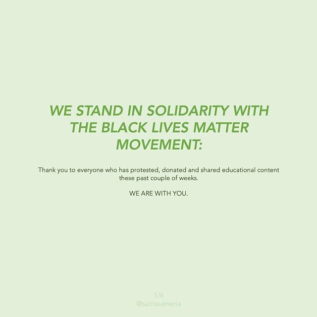 WE STAND IN SOLIDARITY WITH THE BLACK LIVES MATTER MOVEMENT

Thank you to everyone who has protested, donated and shared educational content these past couple of weeks.

WE ARE WITH YOU.

OUR CHANNELS WERE MUTE LAST WEEK TO:

Allow our space in this 