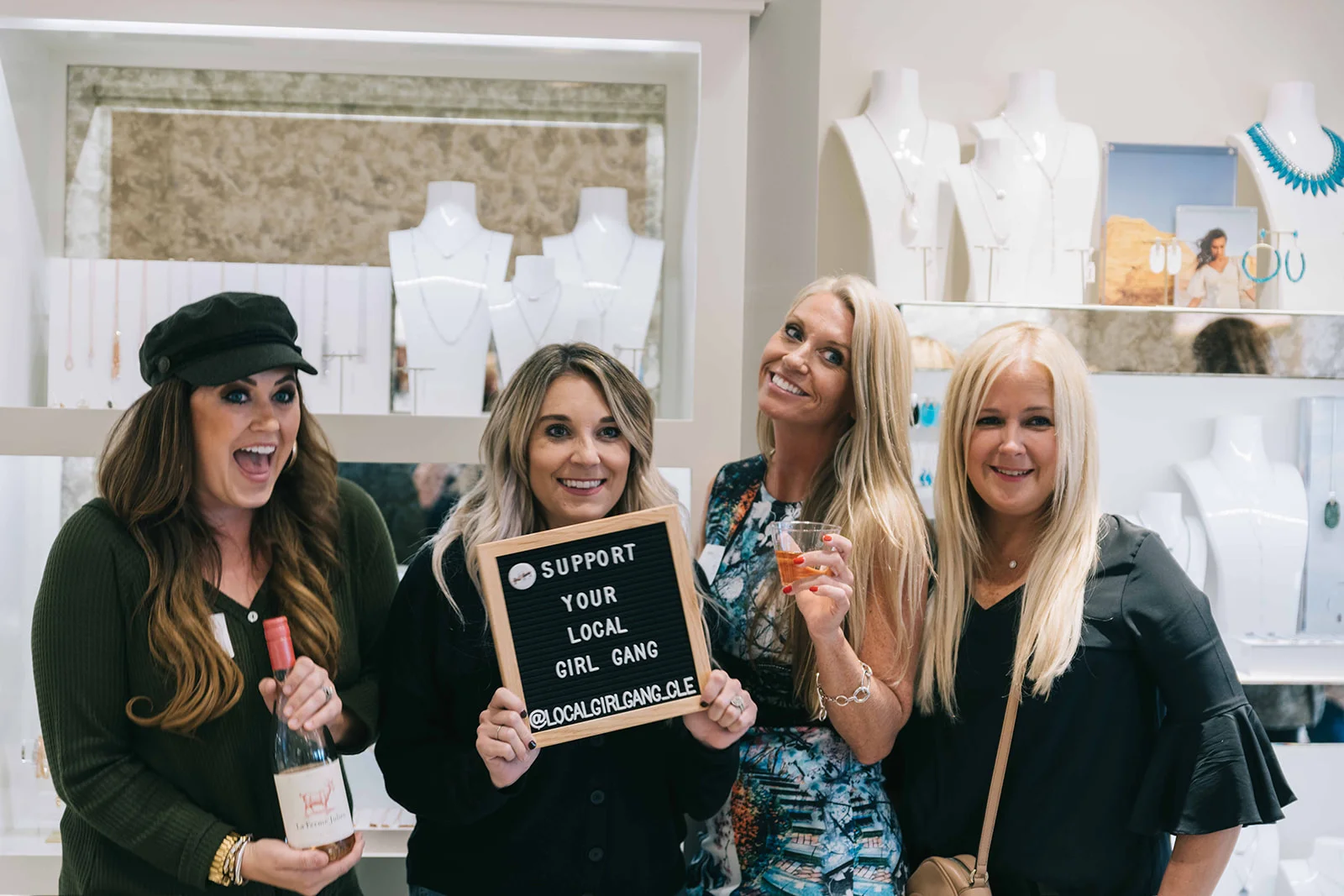 Appetizers & drinks were provided while Girl Gang members networked and shopped with one another. Photo by Anita Louse Photography.