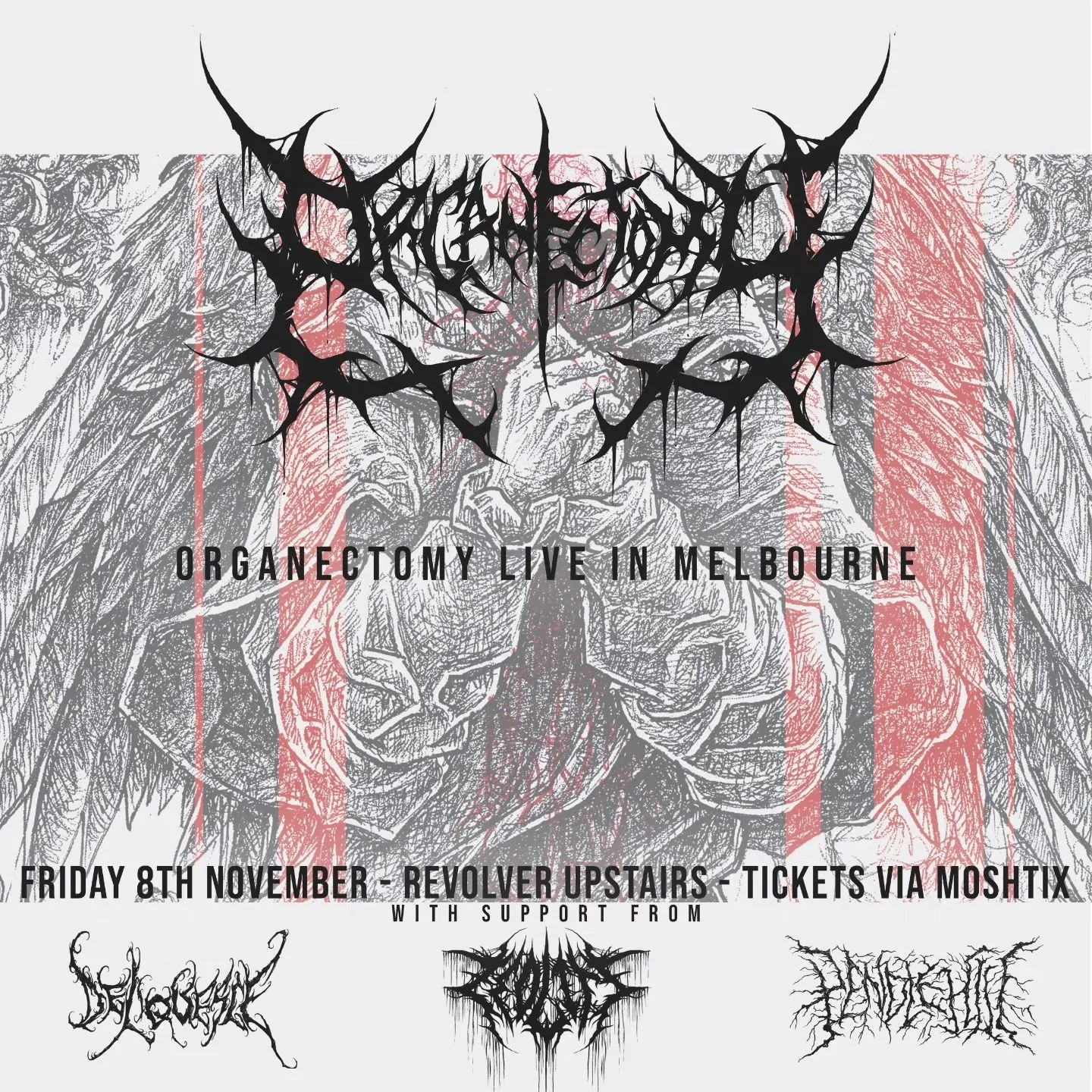 Melbourne we have arrived! Catch us tonight at Revolver Upstairs along with @zeolitemelb @deliquesce_dm and @pendlehillband 🔥
Door at 7pm first band at 730 sharp!
Limited merch available.
Tickets still available from Moshtix
Link in comments/bio!

?