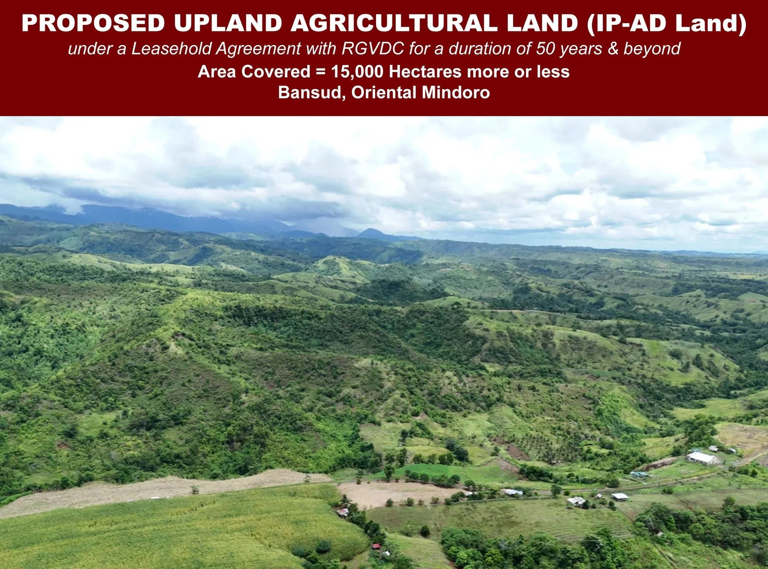 Proposed 15 Hectares Agrocultural Upland Land (IP-AD Land)