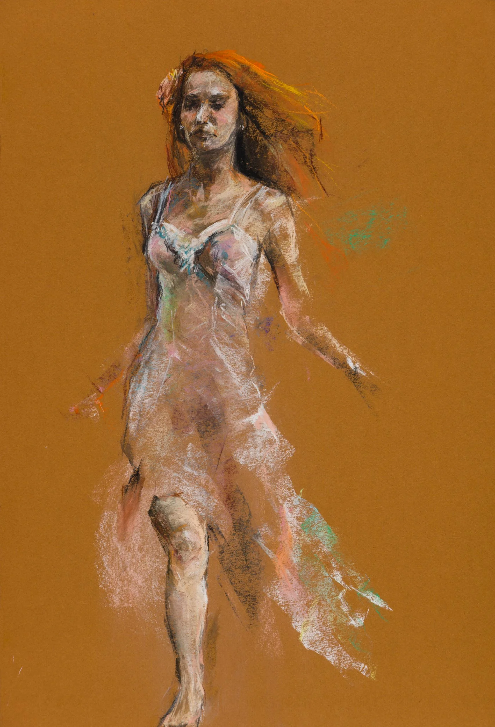 Original Media: Conté Crayon on Paper Original Size: 13.5" by 19.75" Original Date: Mar 2017 Ref By: Kittira Catinka