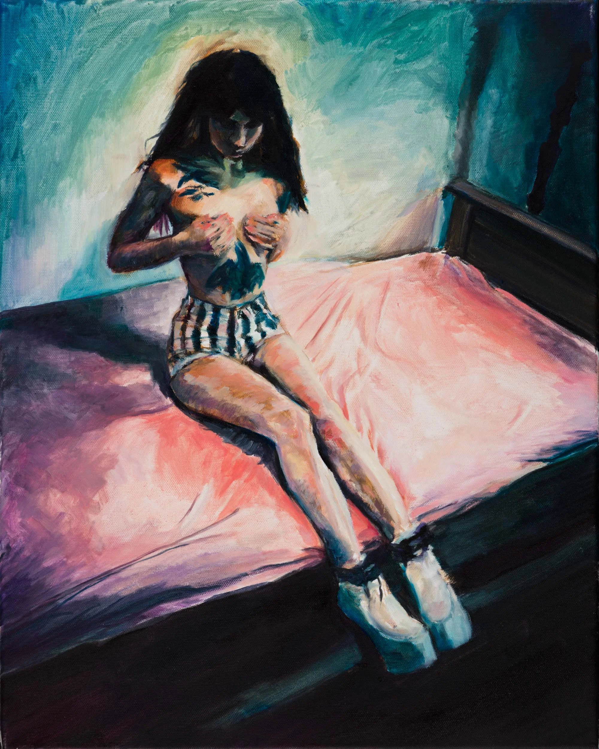 Media : Oil on Canvas Size : 16" by 20" Date : Jun 2017 Ref Photographer : Fledermausland_pa Ref Model : Triz Taess
