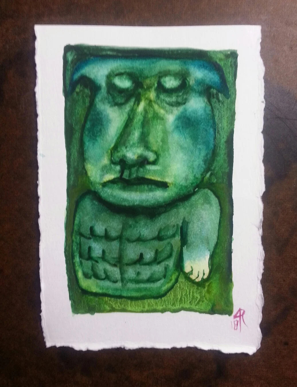 Razzitron - Sleeping Demon Watercolor