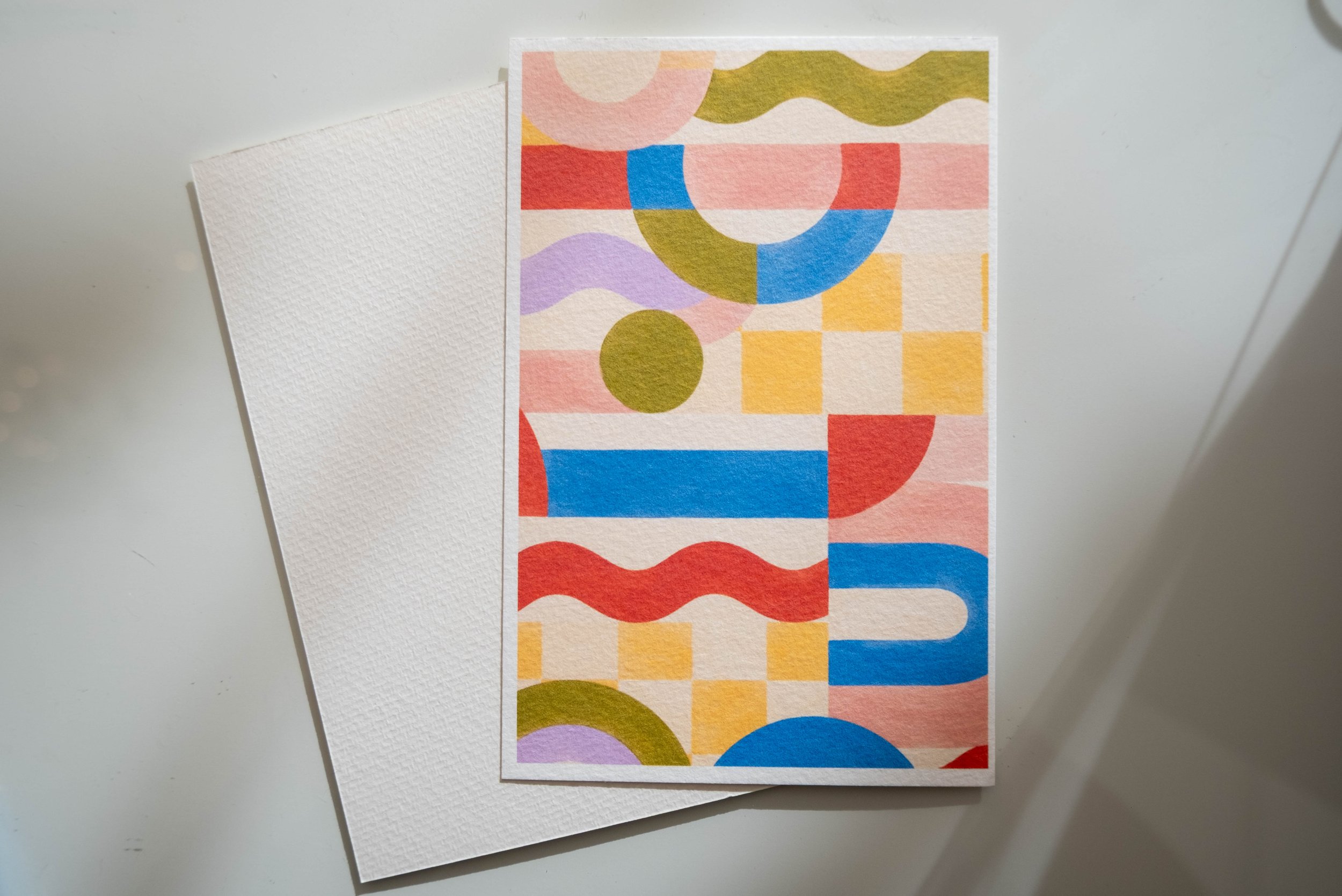 Colour Study - Abstract Art Watercolour Print