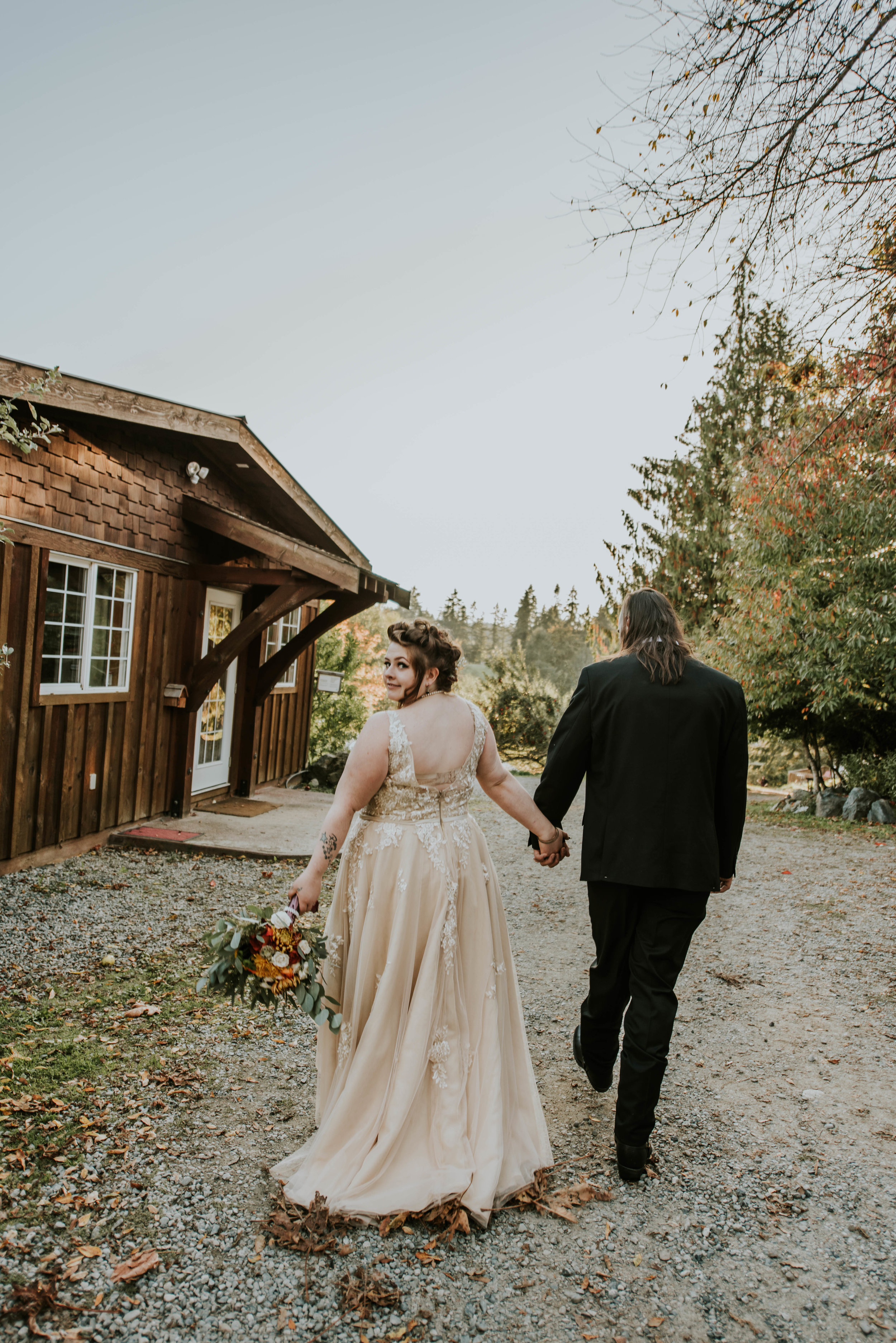 Walking Wedding Portrait