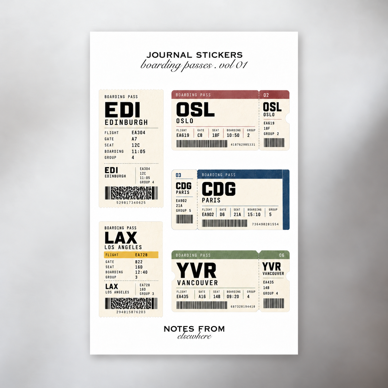 Boarding Pass | Vol. 01