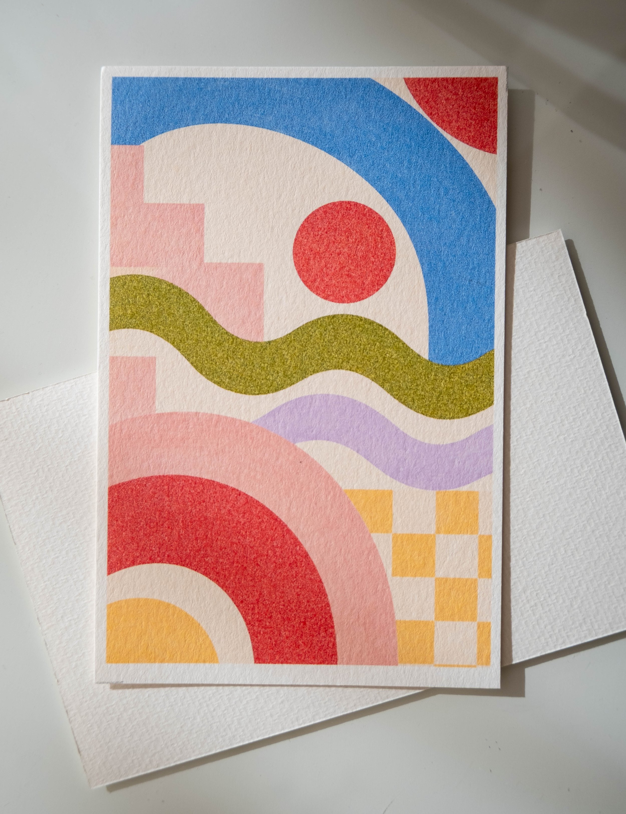 Colour Study II - Abstract Art Watercolour Print
