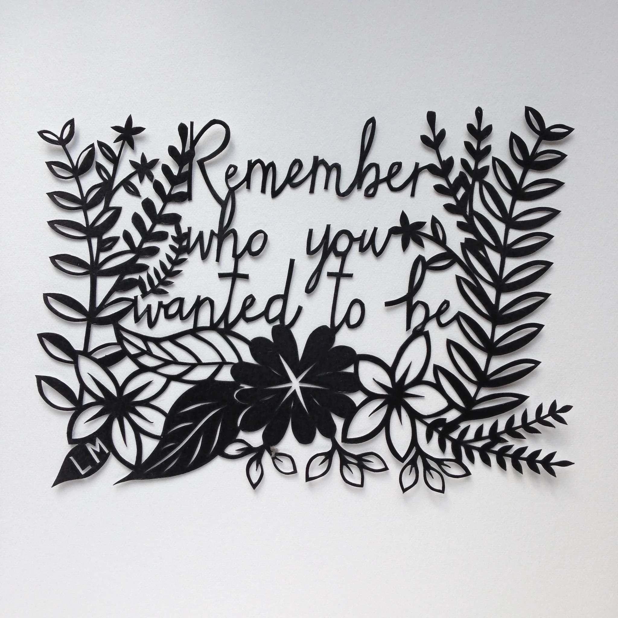 Remember who you wanted to be