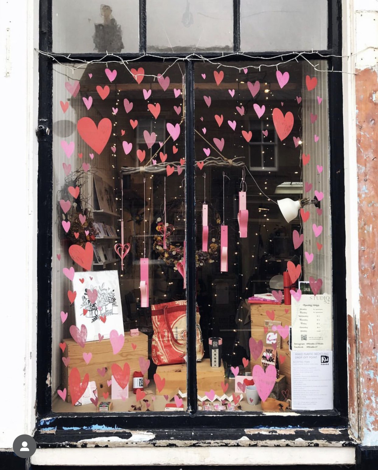 valentines shop window display