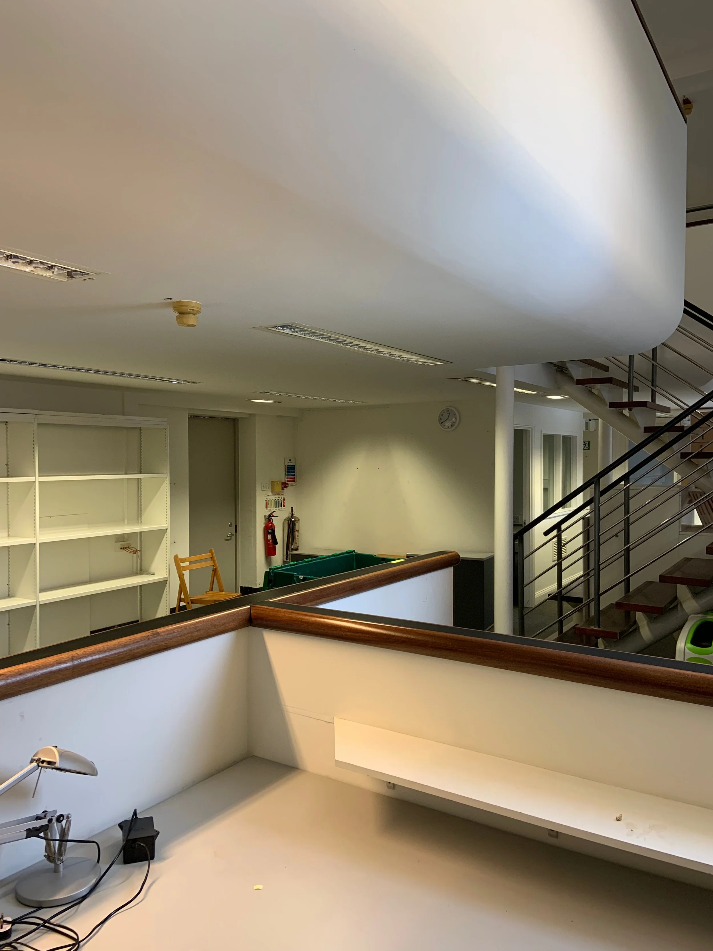 View of the spaces before refurbishment