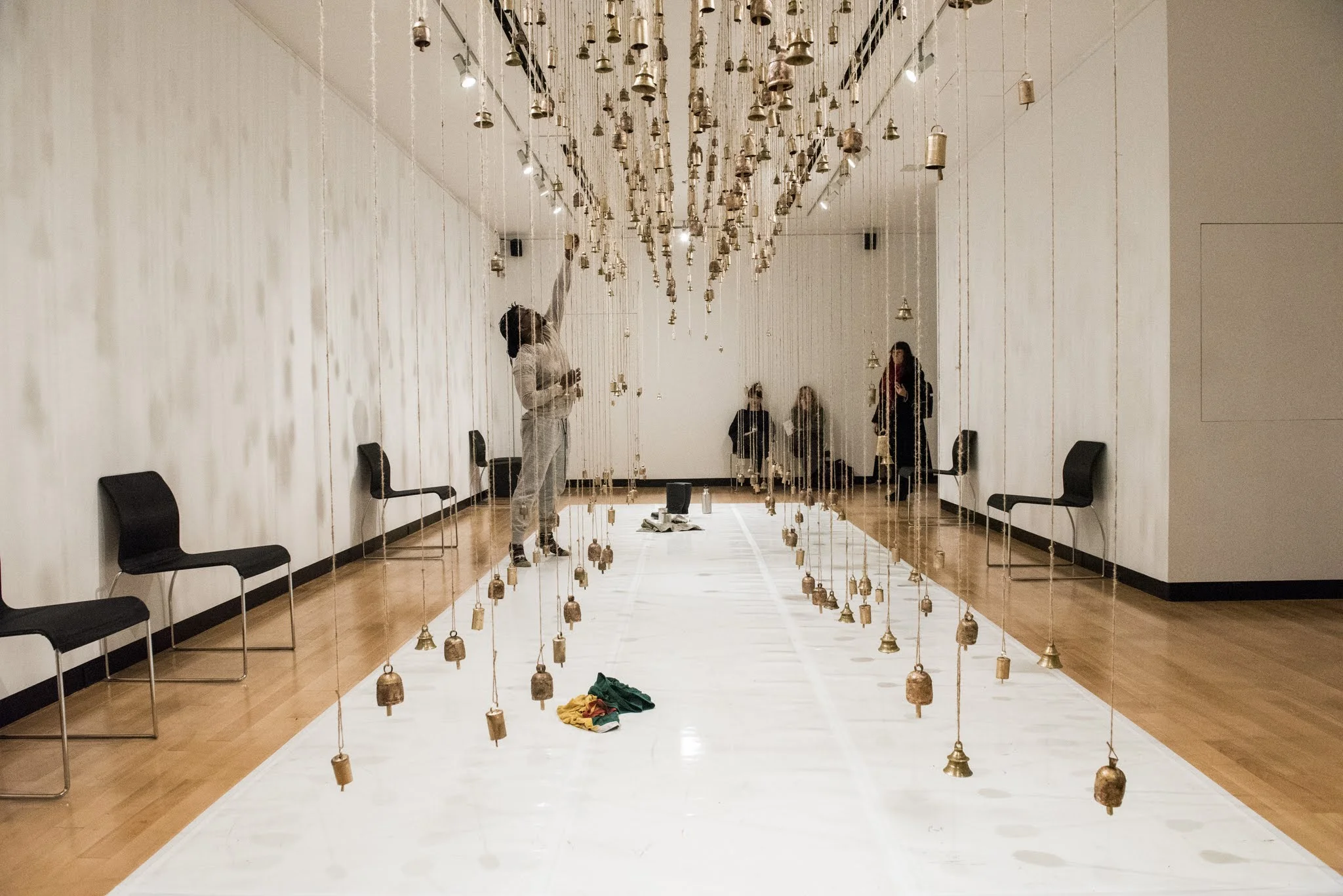 Mafa Makhubalo in Ephemeral Artfiacts by Brandy Leary. Photo by Omer Yukseker