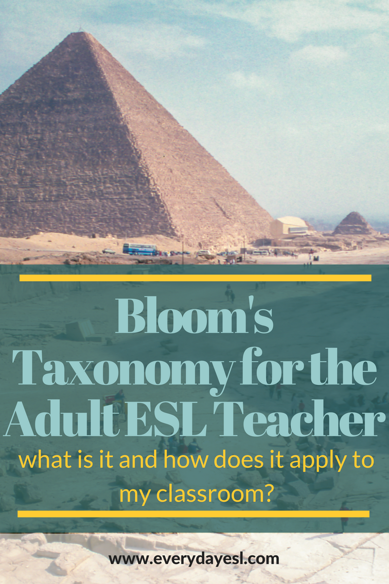 Bloom's Taxonomy for the Adult ESL Classroom: What is It and How Does It Apply to My Classroom?