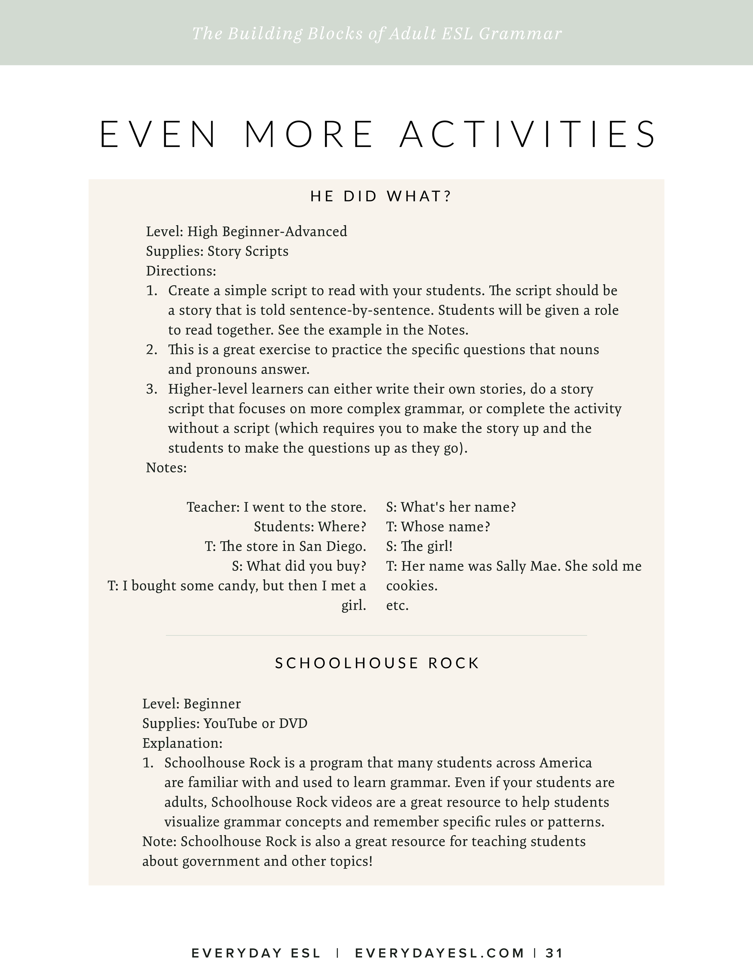 The Building Blocks of Adult ESL Grammar: Nouns & Pronouns — Everyday ESL