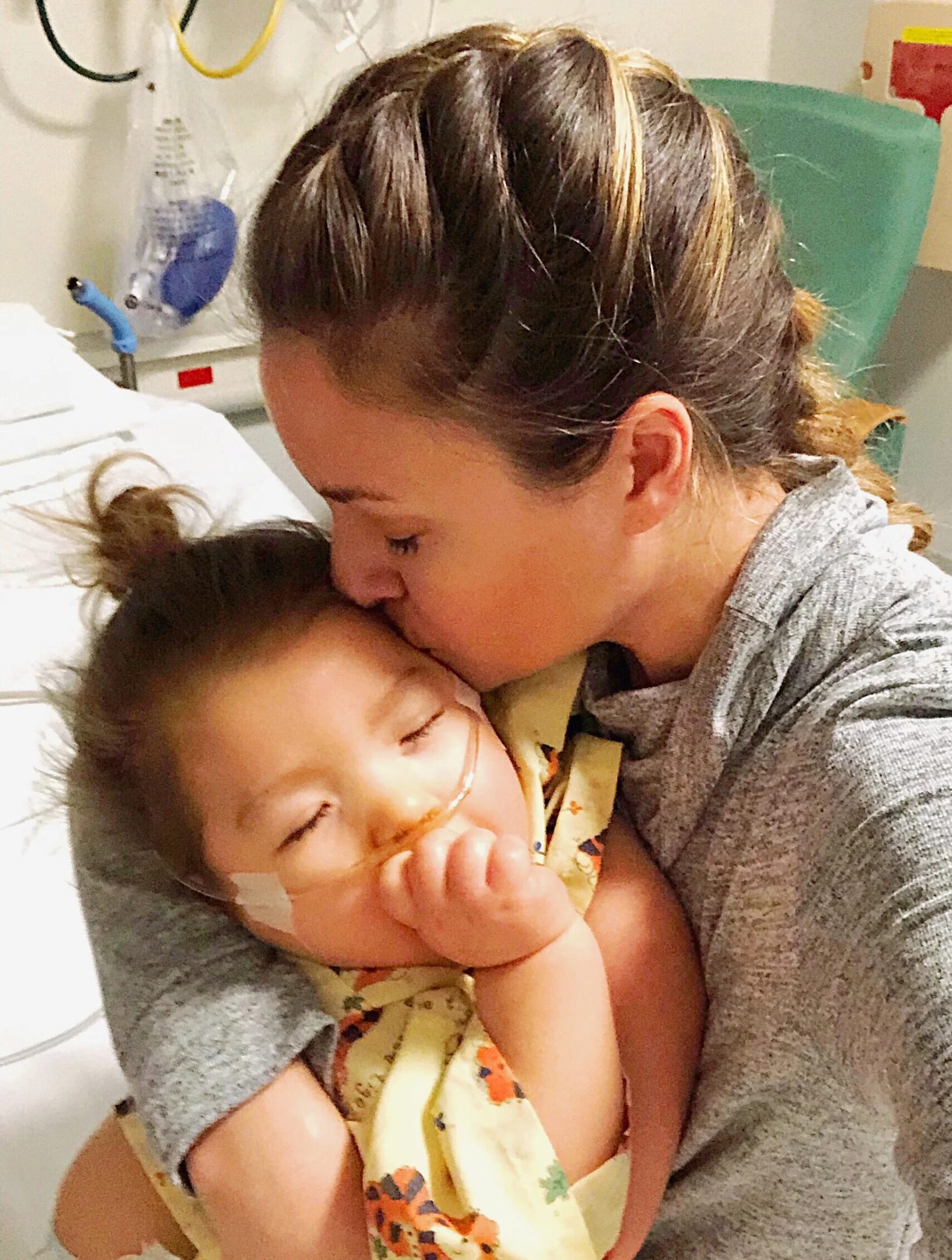 One last kiss before surgery this week