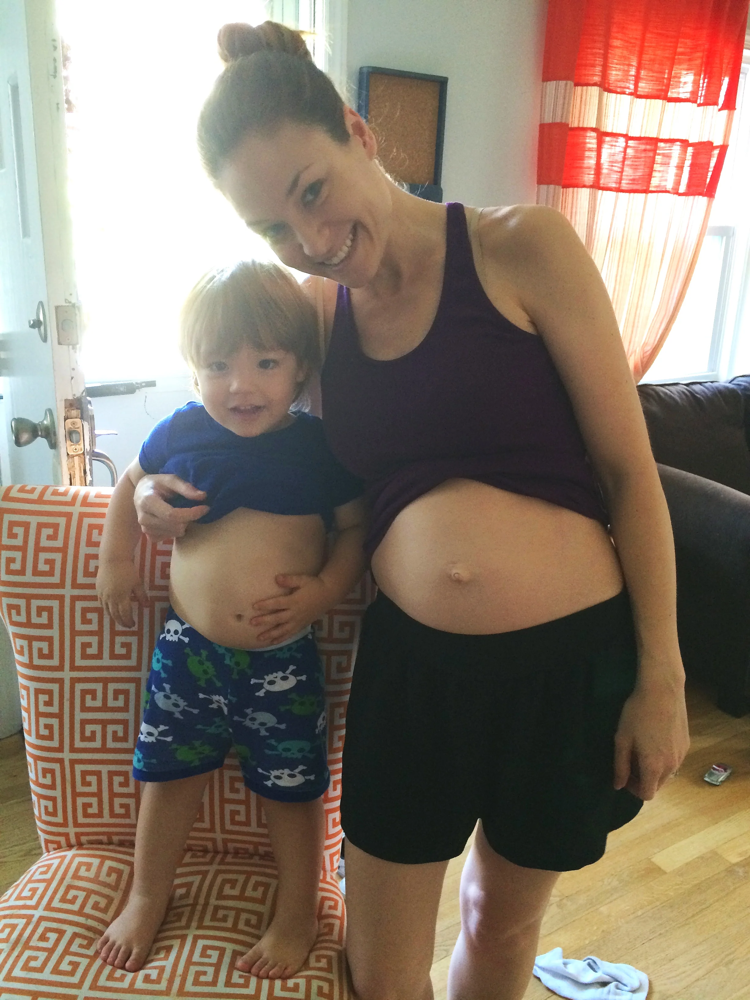 Matching bellies, Summer 2014