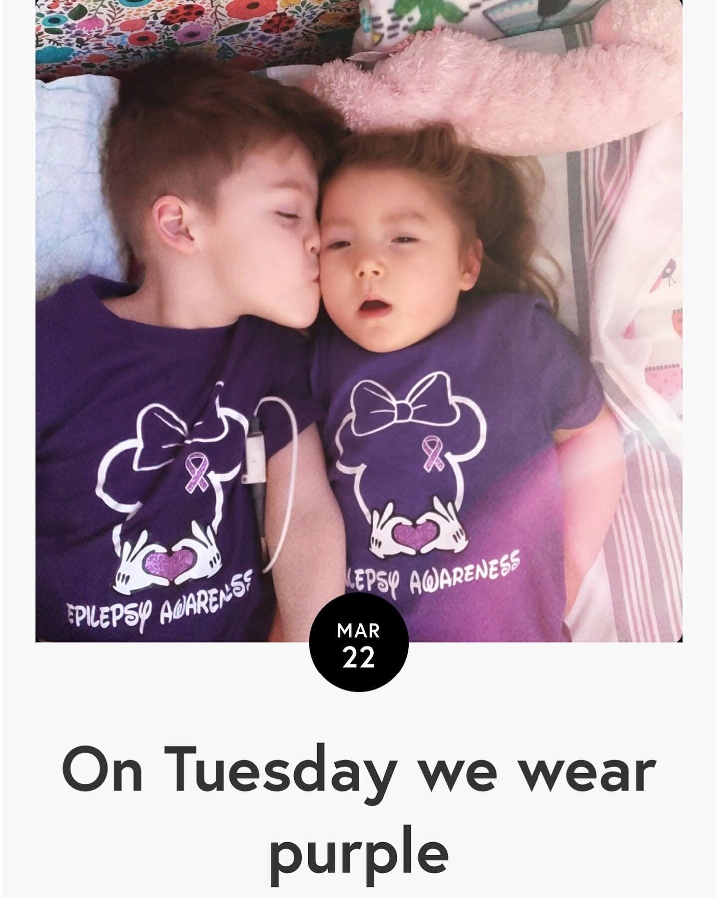 *NEW BLOG* &ldquo;On Tuesday we wear purple&rdquo;

Next week, on Tuesday, March 26th, the epilepsy community comes together for Purple Day, one of several epilepsy awareness days throughout the year. While my commitment to this community certainly h