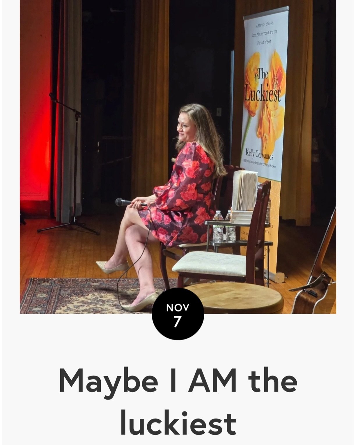 &ldquo;Maybe I AM the luckiest&rdquo;

This week has been an anxiety fueled whirlwind and yet, as I sit here writing this, I am happy. My new book, The Luckiest: A Memoir of Love, Loss, Motherhood, and the Pursuit of Self hit bookcases, e-readers, an