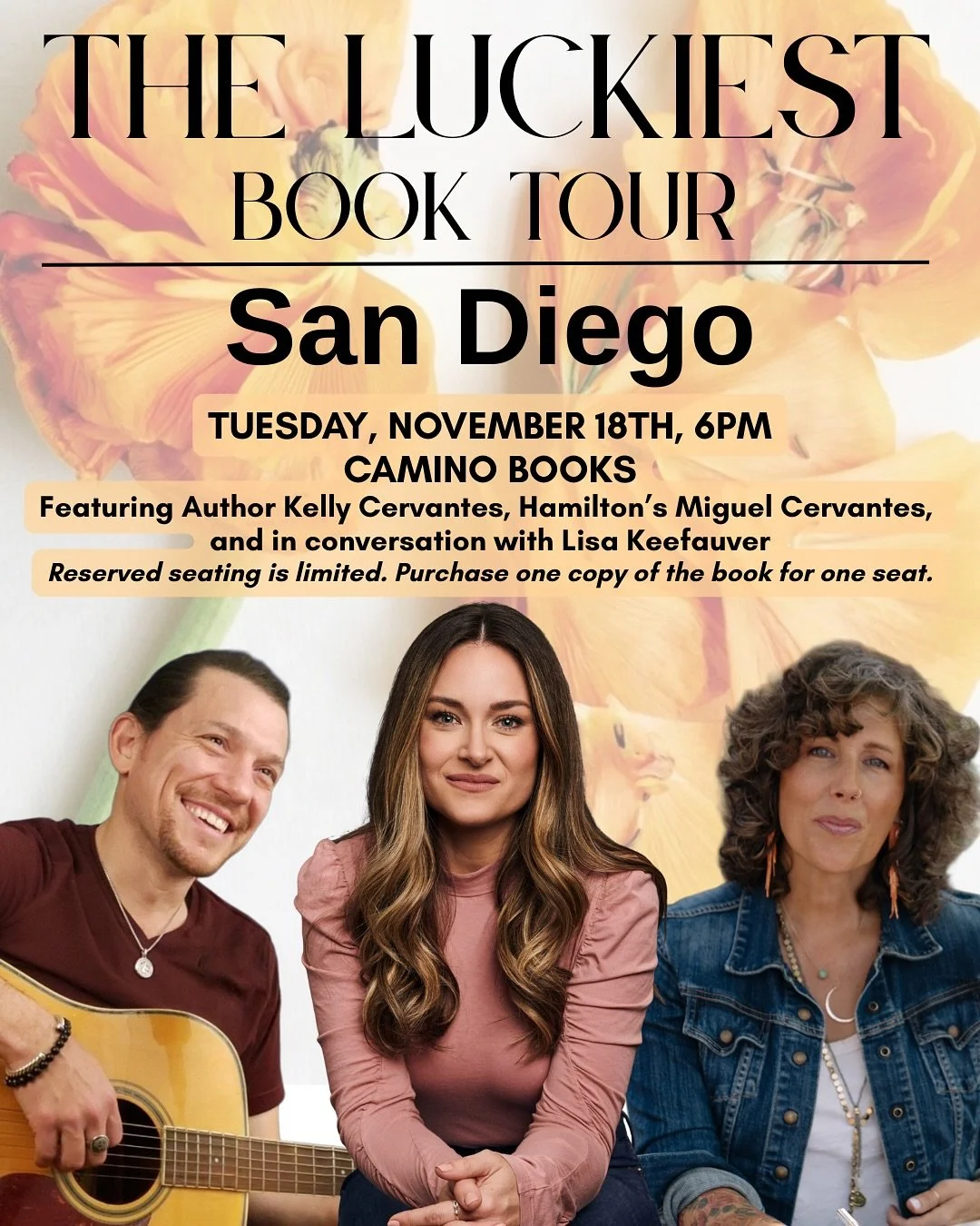 California!!! We&rsquo;re flying west and will be seeing you in just a FEW DAYS!

🌼 11/18, SAN DIEGO with @lisakeefauvermsw and @mig.cervantes at @caminobks
🌼 11/19, LA with @mig.cervantes at @zibbysbookshop 
🌼 11/20, LA for the @endwellproject co