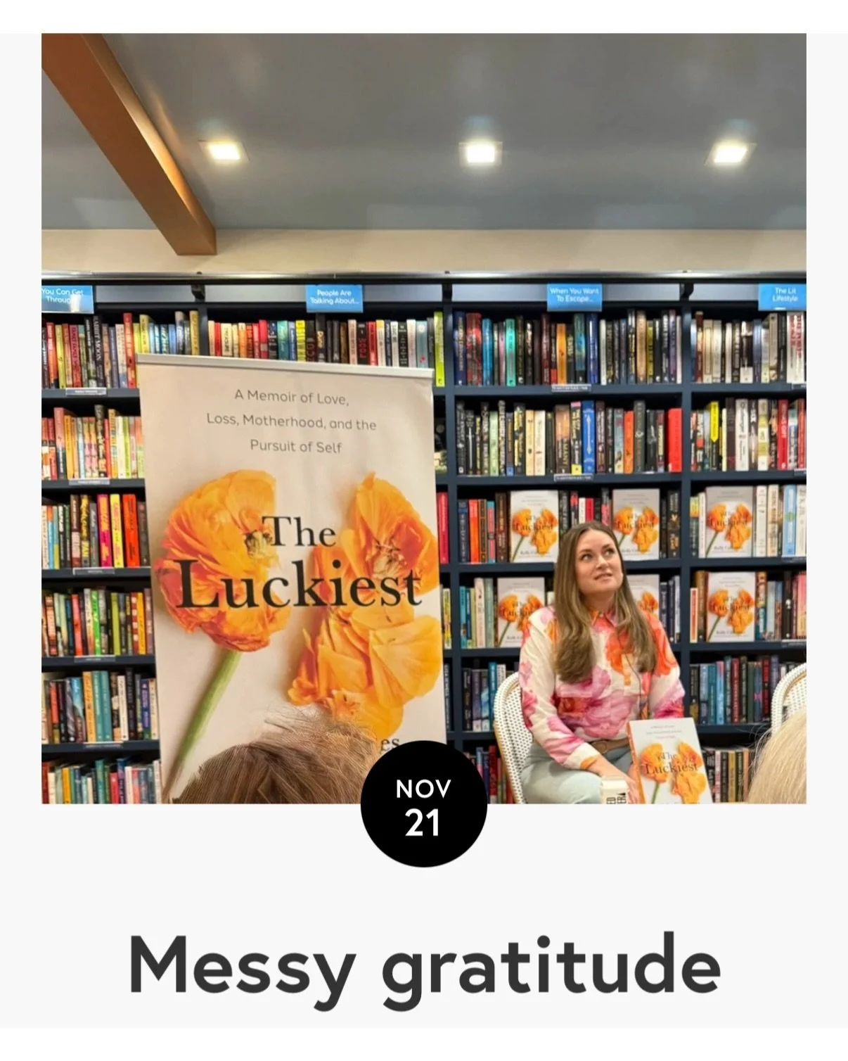 &ldquo;Messy gratitude&rdquo;
It&rsquo;s gratitude season. A season that I have resisted in years past because, admittedly, I haven&rsquo;t always felt very grateful when the calendar has mandated it of me. But this year is different. This year I am 
