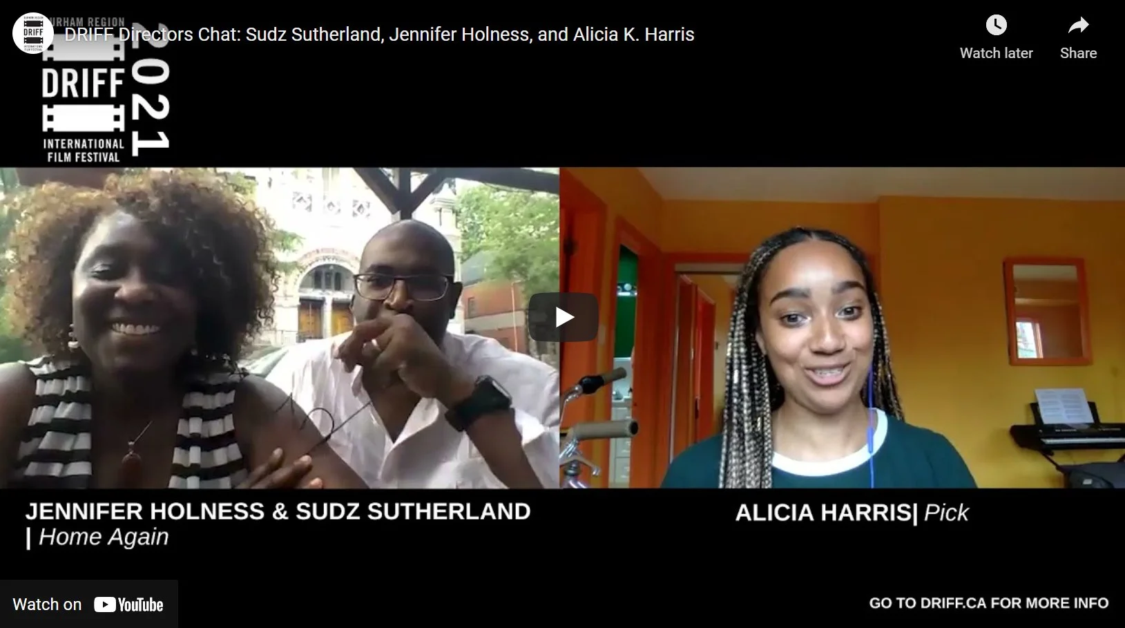 2021 DIRECTORS CHAT: Sudz Sutherland, Jennifer Holness & Alicia Harris