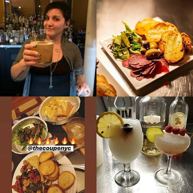 Delivery and pickup available 12PM to 2AM Thursday, Friday, Saturday &amp; Sunday. 🍍 Triple Pineapple Cocktails available all weekend. $25
❄ Frozen Margaritas, Daiquiris, Pina Coladas or your favorite Cocktail.
🐤 Peking duck crostini are back! $6
?