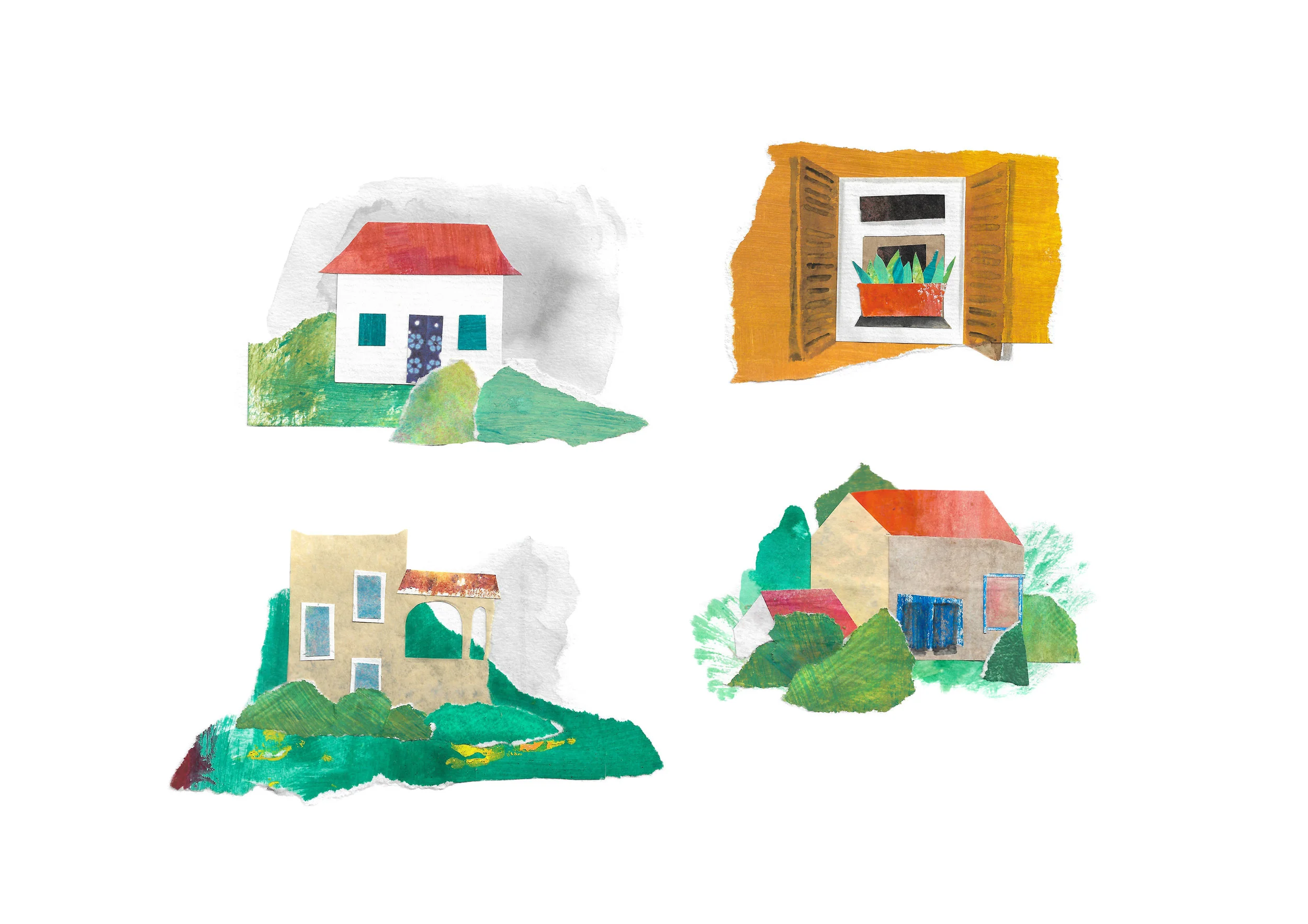 Houses on Aegina island