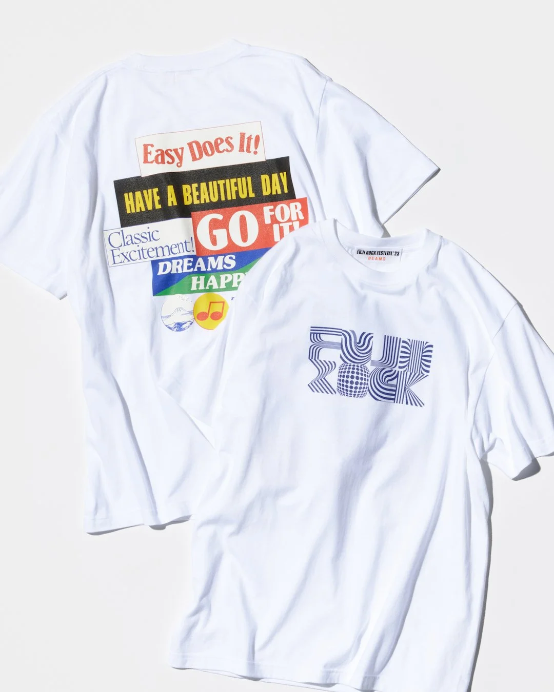 『FUJI ROCK FESTIVAL'23』のオフィシャルTシャツを、計5組のアーティストと〈BEAMS〉がタッグを組み制作！その中のEric ElmsのTシャツの絵柄を弊社の方でお手伝いさせていただきました。個性豊かな計10型のTシャツを展開。イベントのさらなる盛り上げと、会場に華を添えること間違いなし。ぜひオフィシャルTシャツと共にお楽しみください！